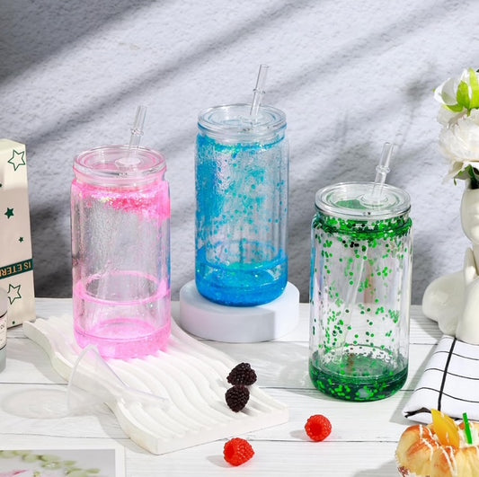 16 oz Snow Globe Tumbler